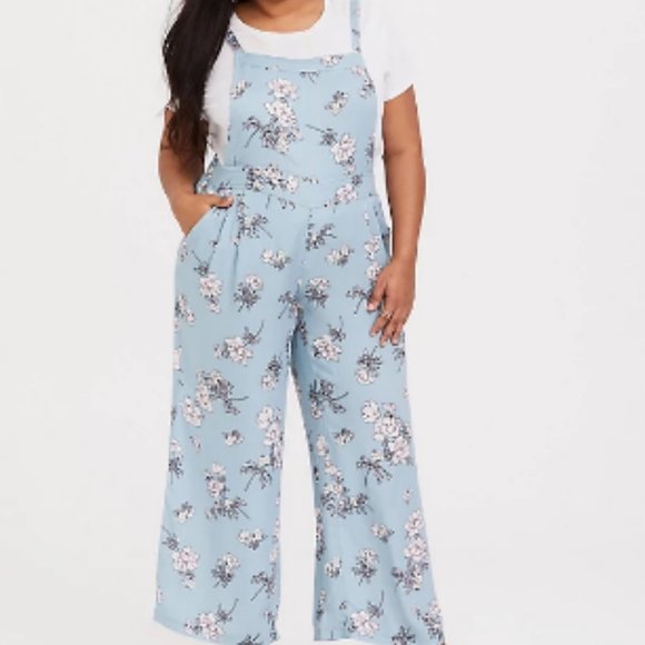 pastel blue overalls